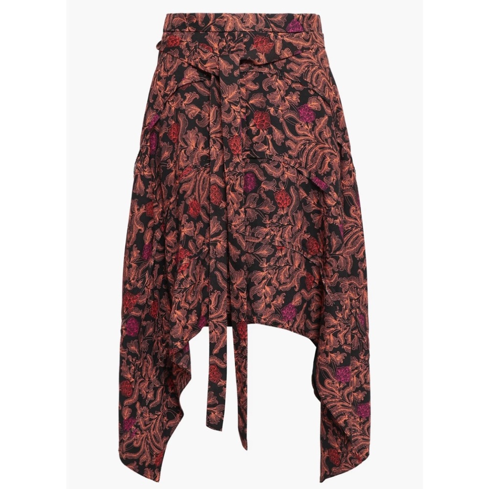 NEW PROENZA SCHOULER ASYMMETRIC PRINTED SKIRT - Picture 7 of 8